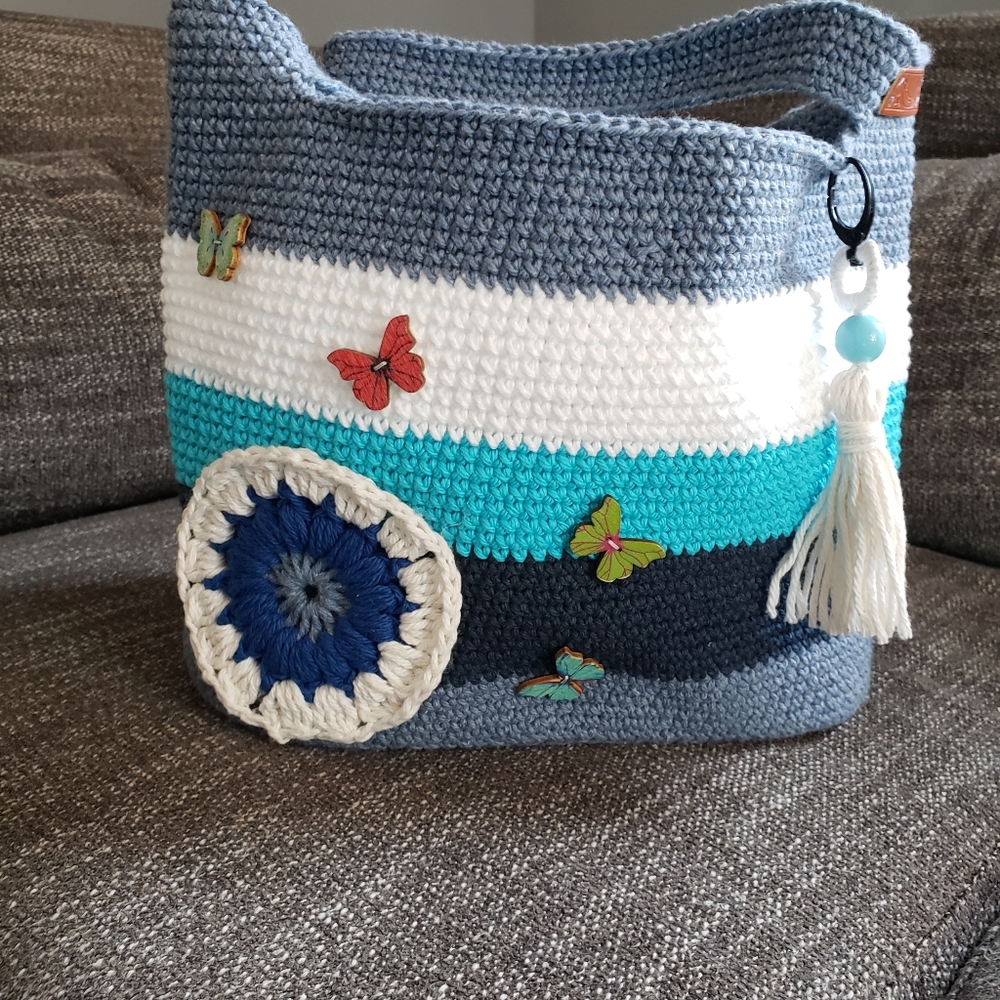 Crochet Shoulder Bag Handmade With Variety Color and Design